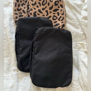 Calpak Compression Packing Cubes - 2 Medium sized bags - NWOT - black